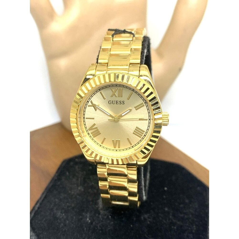 Guess Women's Watch GW0687L2 Quartz Gold Dial Stainless Steel 30mm